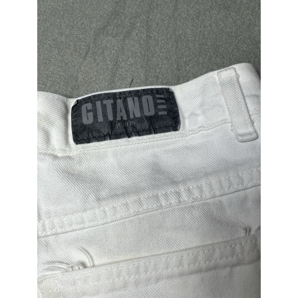 Vintage White Jeans Gitano Jeans‎ Women's 12* TALL High Waist Tapered 90s Preppy
